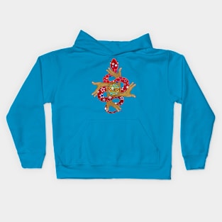 Snake with star pattern Kids Hoodie